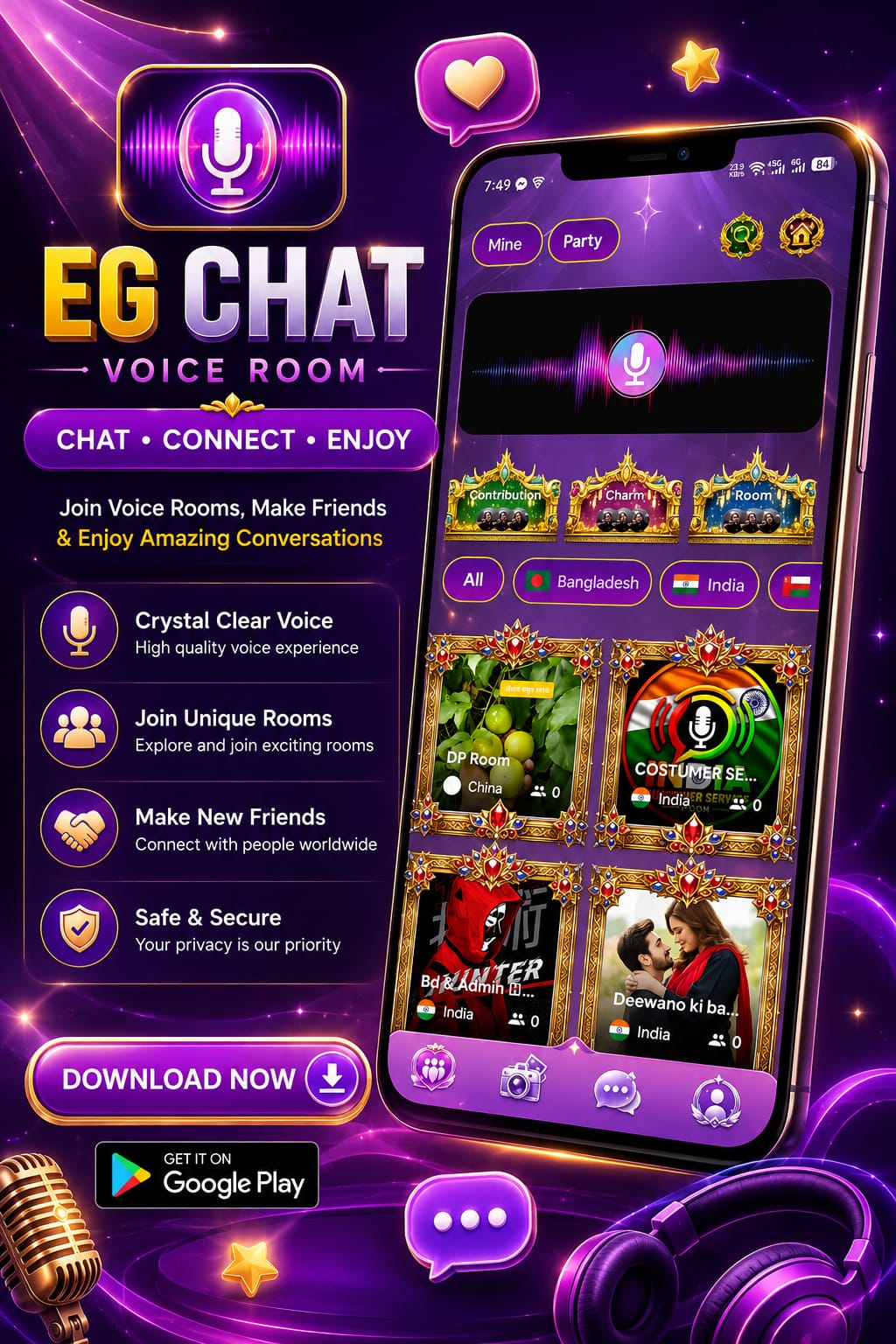 Eg Chat Voice Rooms